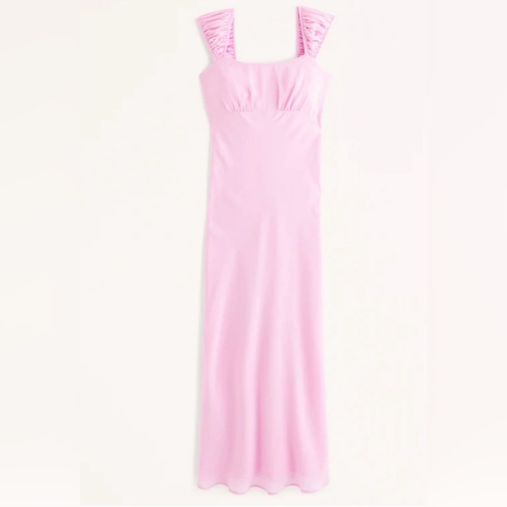 Women’s Abercrombie and Fitch pastel pink maxi dress size xs